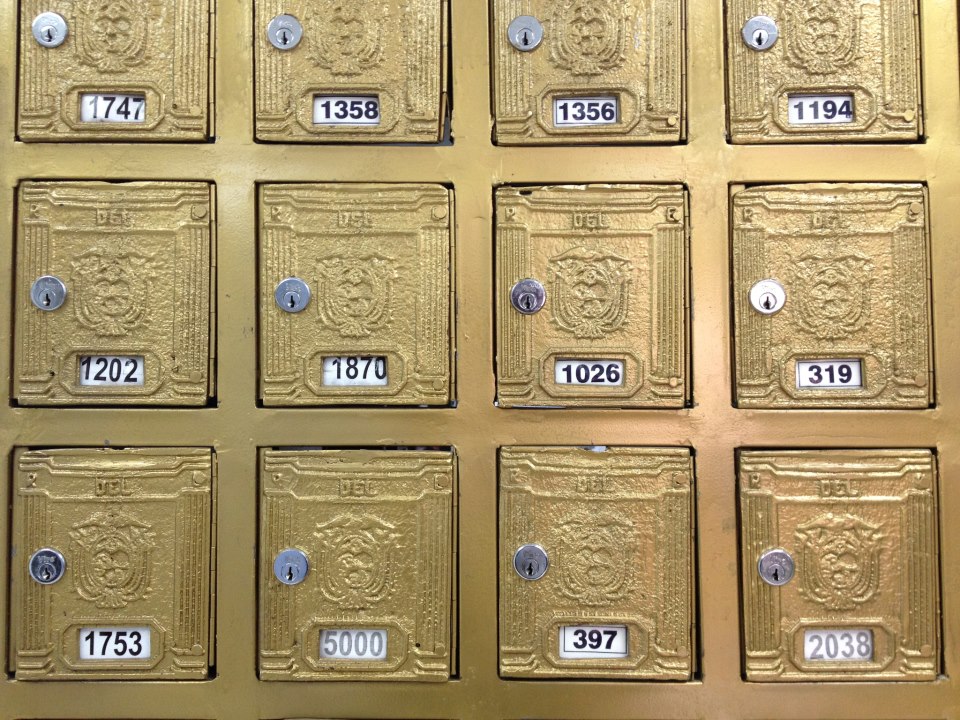 Photo post office boxes